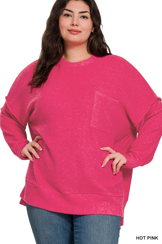 PLUS-Memorable Feel Sweater