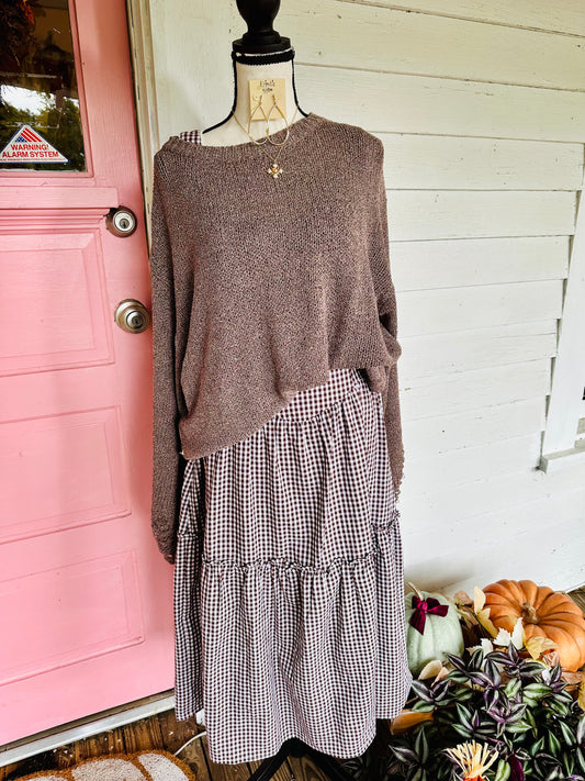 Kinsly Gingham Maxi Dress
