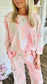 Pink Polly Patchwork Print Pullover