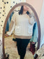 PLUS- Oatmeal Color Block Sweater