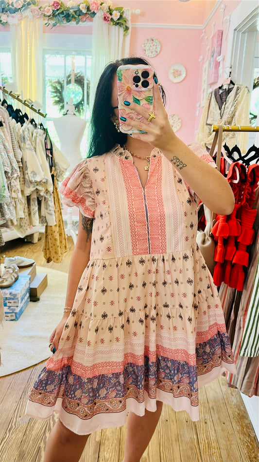 Gypsy Bloom Mini Dress