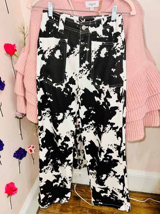 Marlin Cow Print Pants