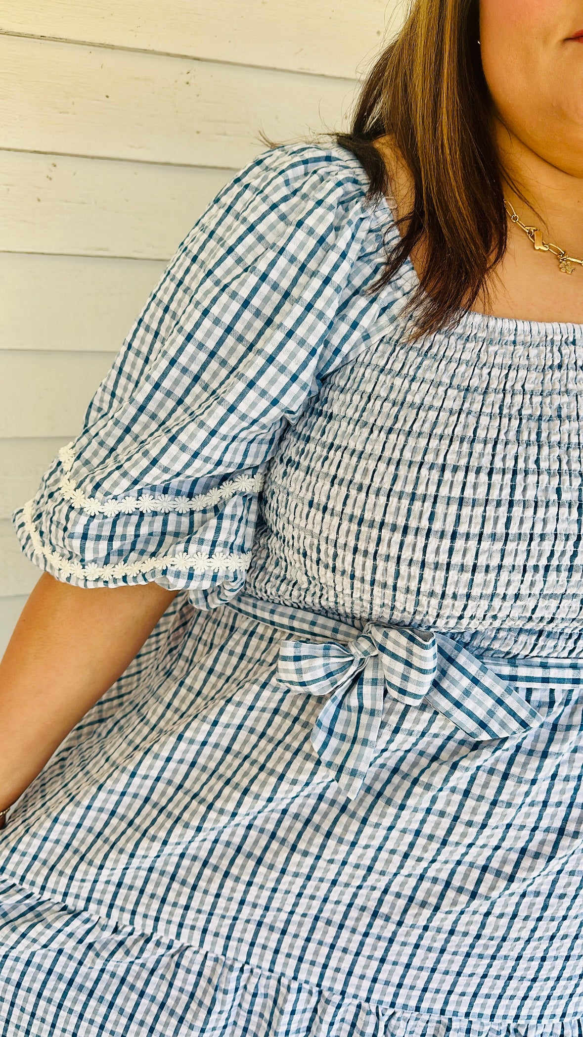 PLUS- Sugar & Sky Midi Dress