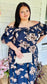 PLUS- Midnight Garden Maxi Dress