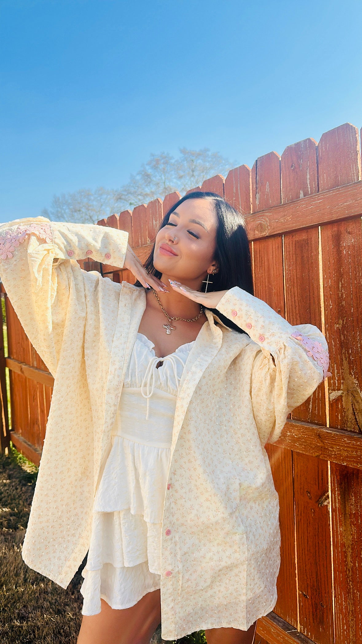 Cream Blossom Shirt