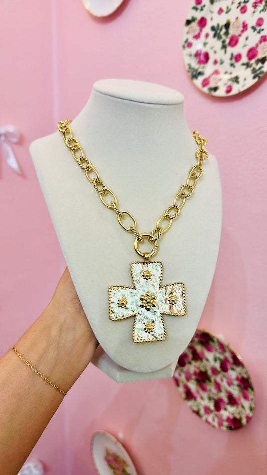 Cross Statement Necklace