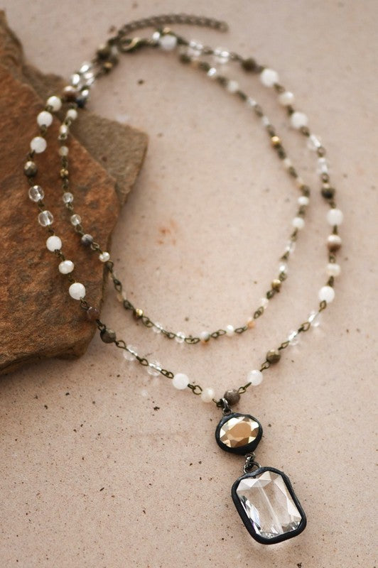 Mixed Glass Necklace