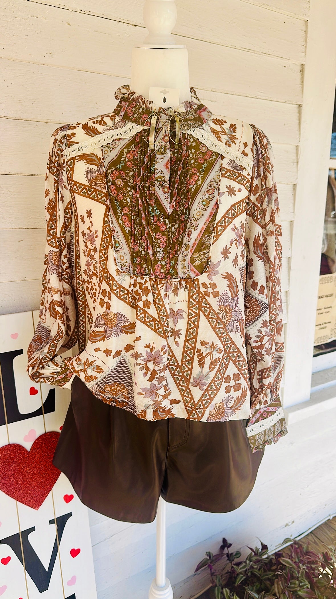 Wanderlust Patchwork Blouse