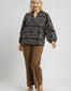 PLUS-Eyelet Long Sleeve Top