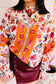 Exclusive Floral Border Print Top