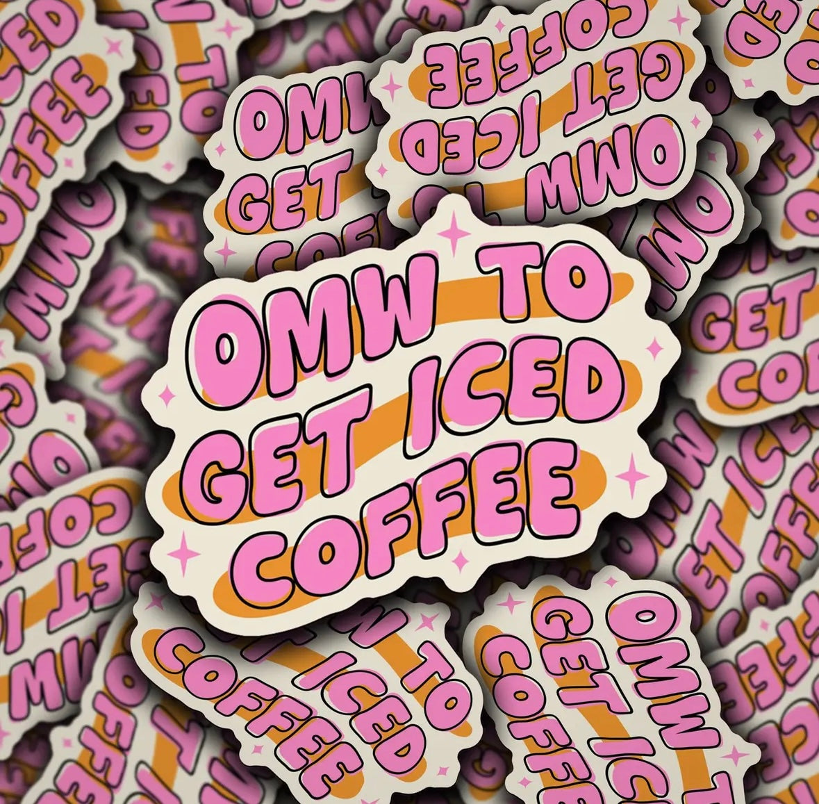 On My Way To Get Iced Coffee Sticker