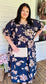 PLUS- Midnight Garden Maxi Dress