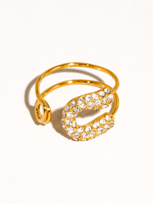 Rhinestone Glam Ring
