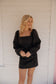 Washed Black Denim Dress