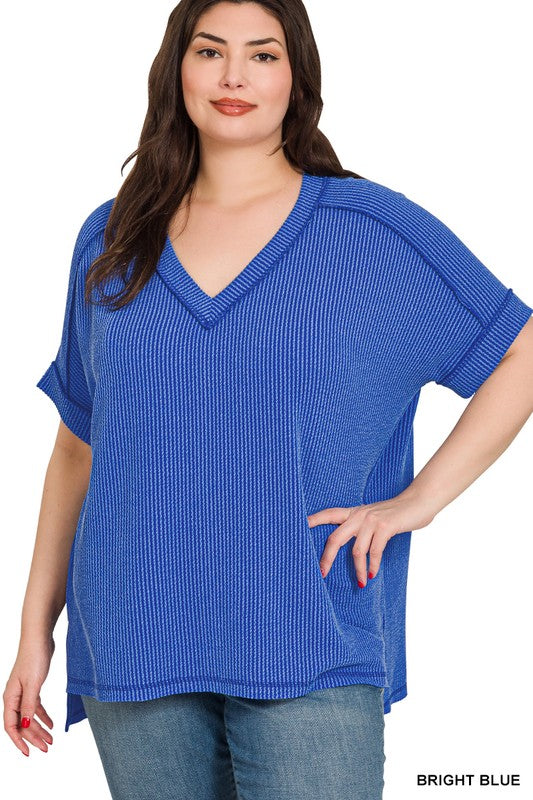 Raised Rib Short Sleeve