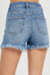 Shredded Side Slit Shorts