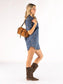 Simply Southern Brown Sued Bag