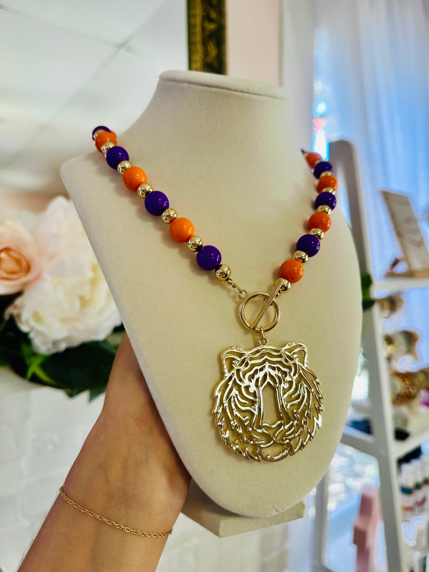 Tiger Bead Necklace