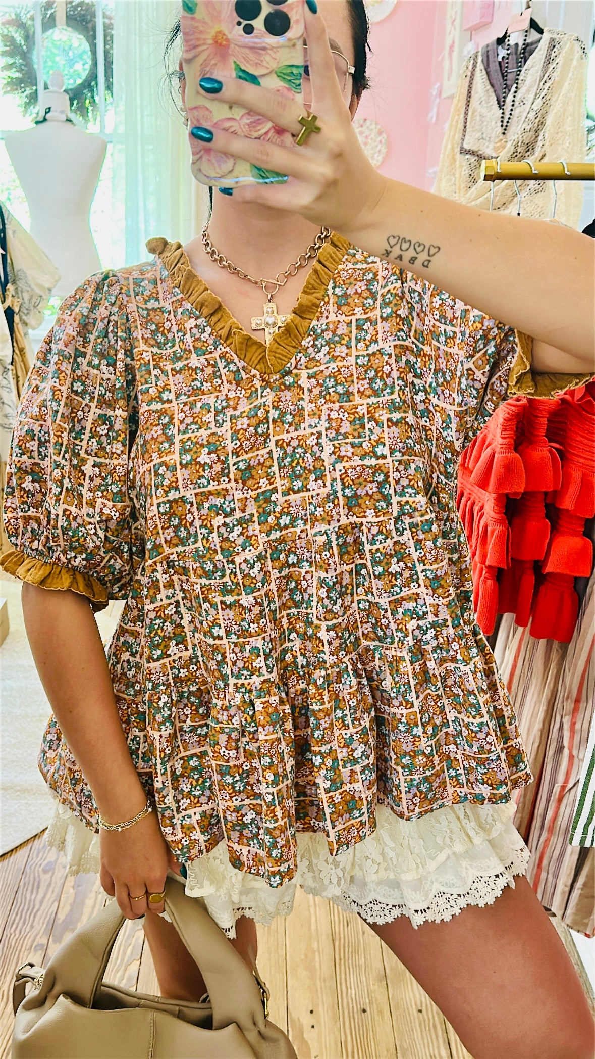 Autumn Mosaic Top