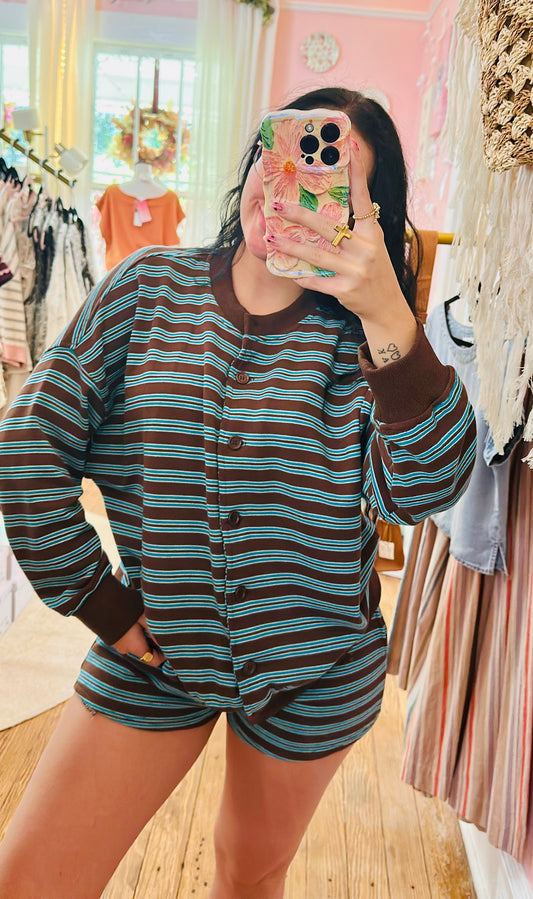 Brownstone Blue Button Down