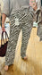 Brown Safari Denim Pants