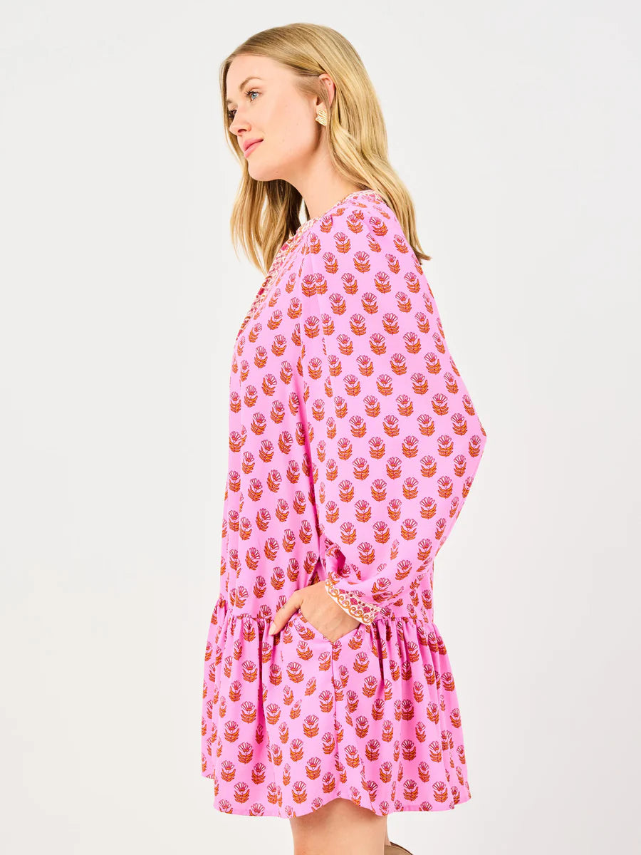 PLUS- Mary Square Natasha Floral Dress