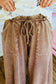 Cropped Brown Lounge Pants