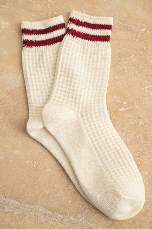Waffle Pattern Socks