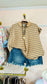 Boxy Stripe Polo Cap Sleeve Top
