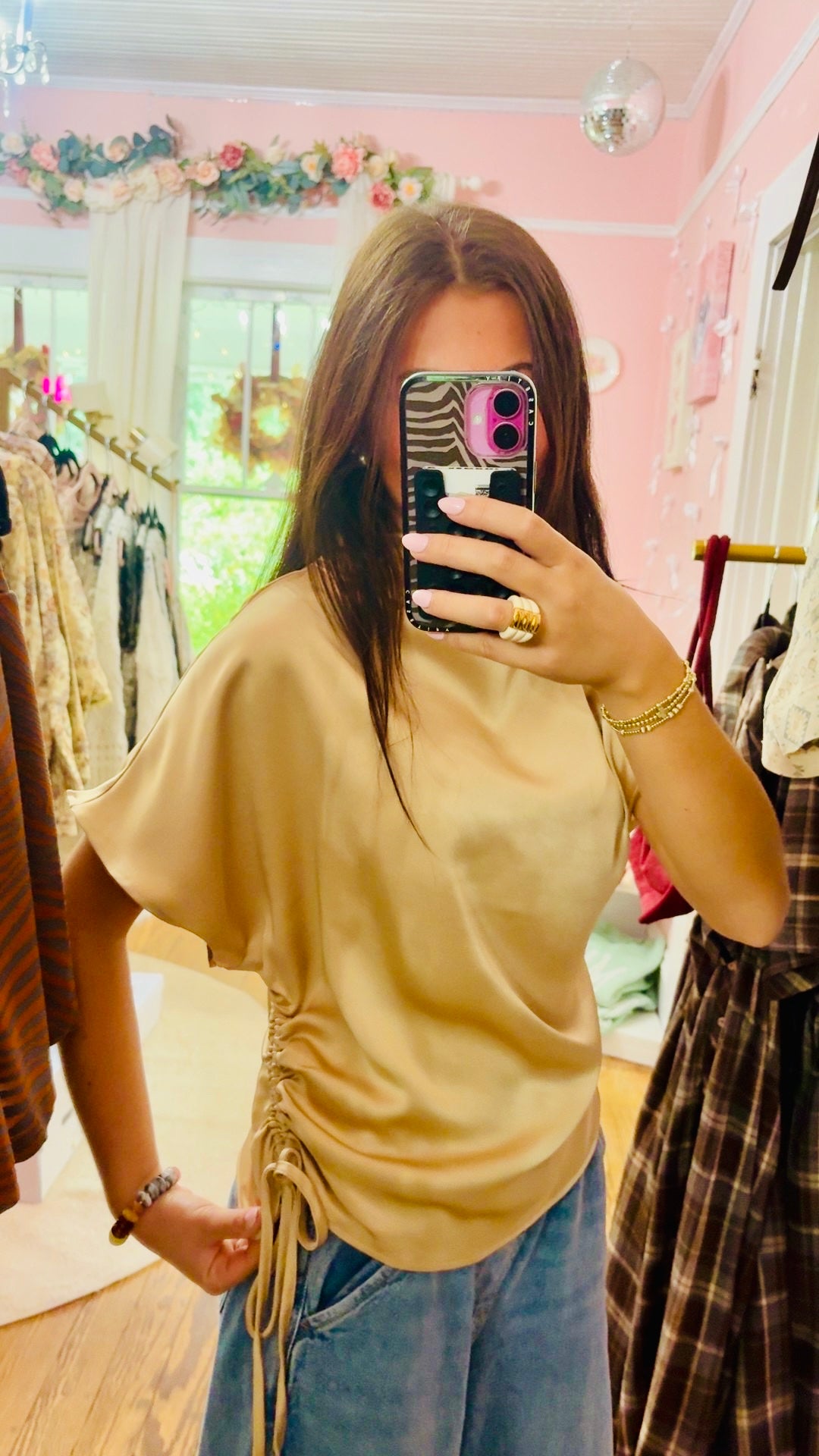 Glamorous Golden Blouse