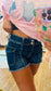 Risen-Dark Wash Cargo Shorts