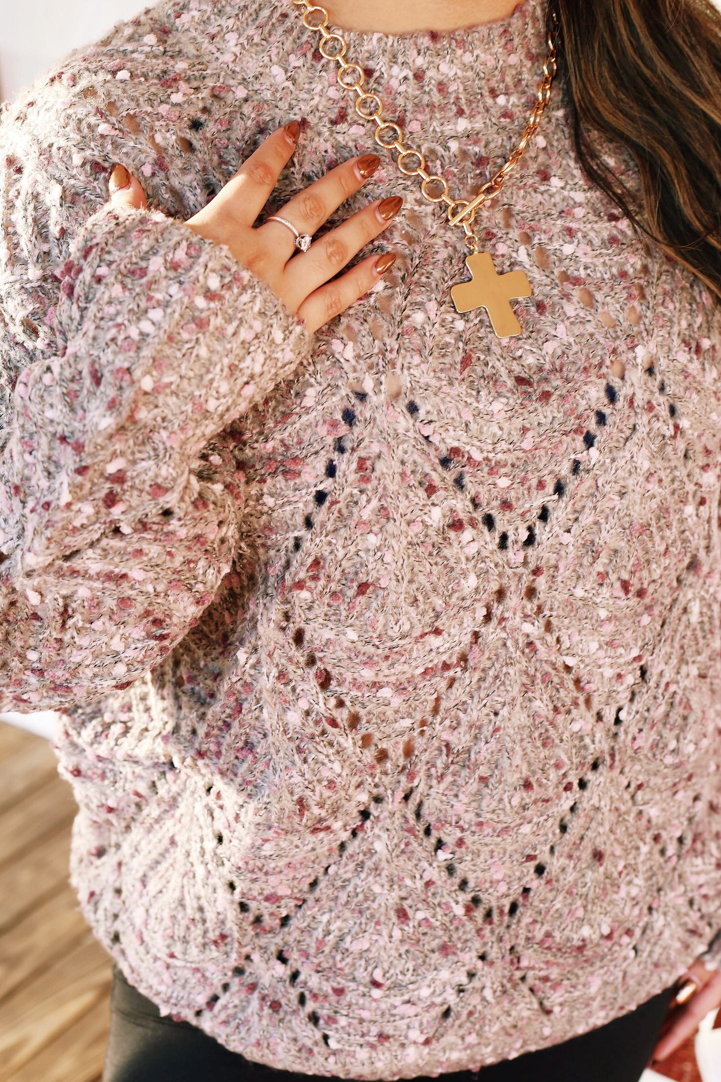 Colorfully Speckled Sweater