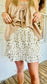 Cascading Floral Ruffle Tiered Skort
