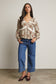 Eyelet Ruffle Peplum Blouse