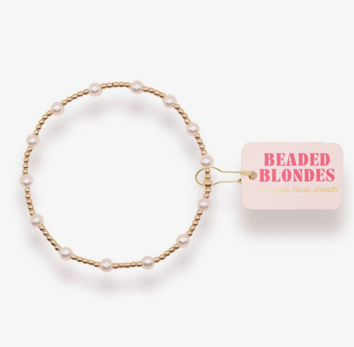 Beaded Blondes-June Pearl Bracelet