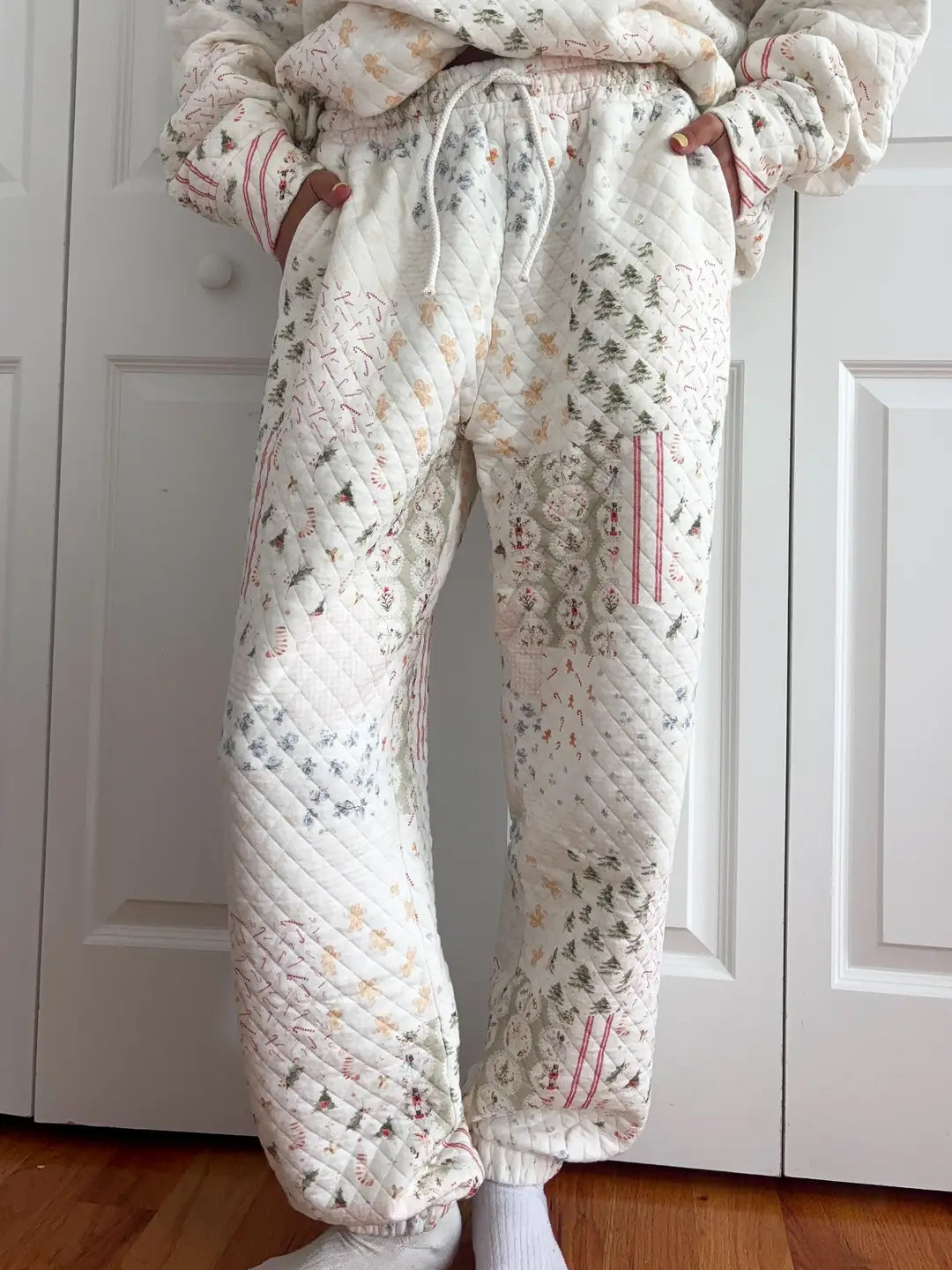 Christmas Patchwork Joggers