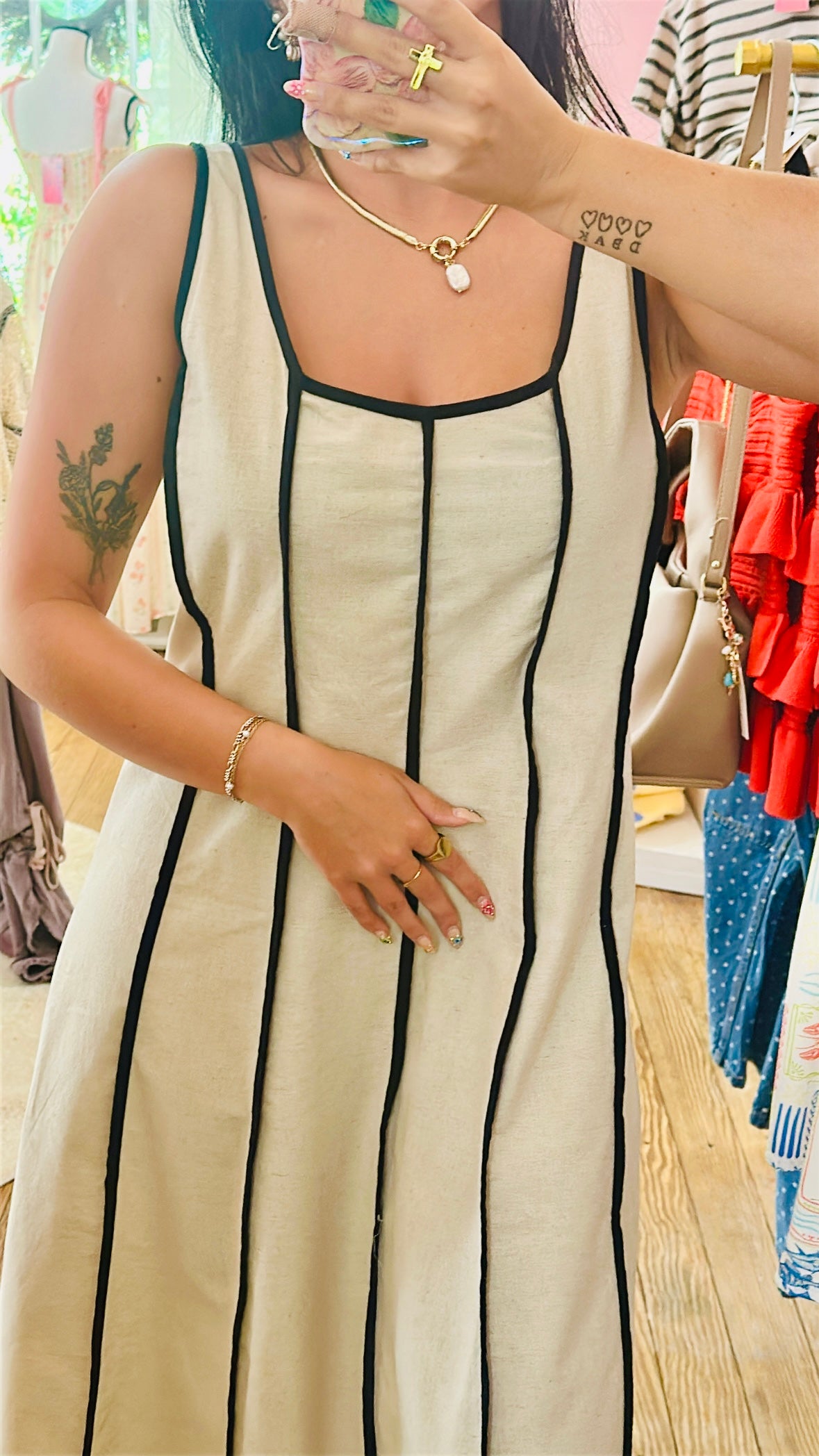 Simply Southern Stripe Linen Dress