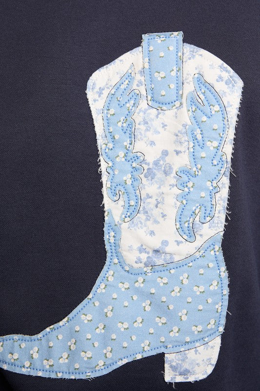Navy Cowboy Sweatshirt