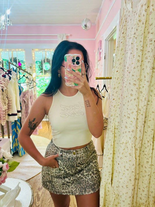 Leopard Skort