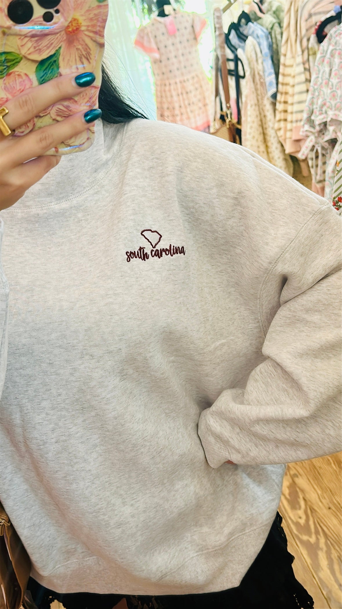 Simply Southern SC Mock Neck Sweatshirt