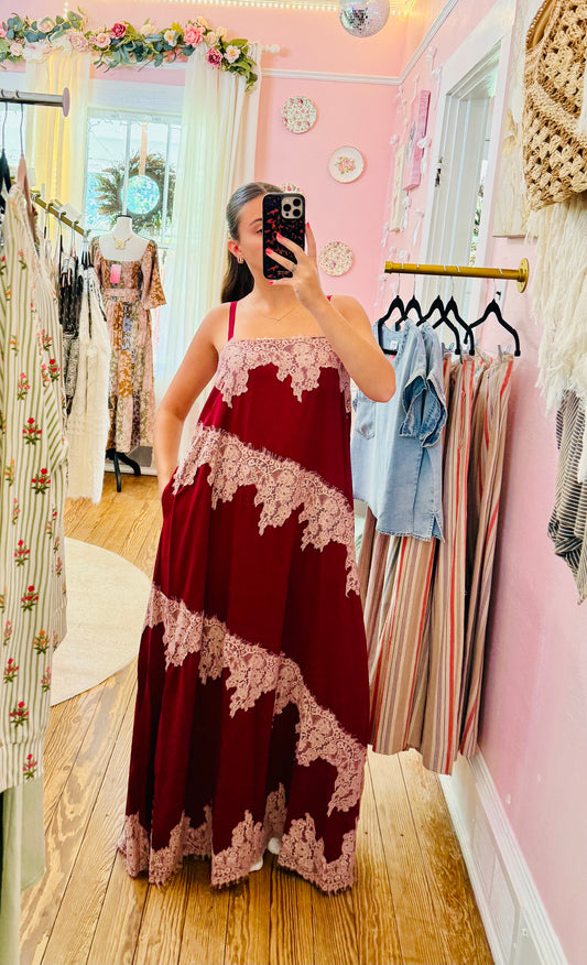 Dipped in Romance Maxi Dress