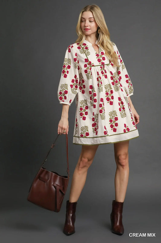 Floral Babydoll Dress