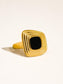 Black Abstract Ring