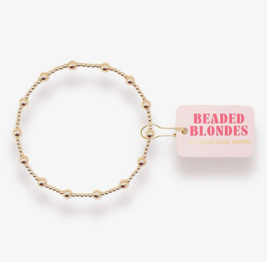 Beaded Blondes- June Gold Bracelet