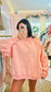 Pink Pray Mock Neck Sweatshirt