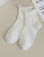 Solid Color Ruffle Ankle Socks