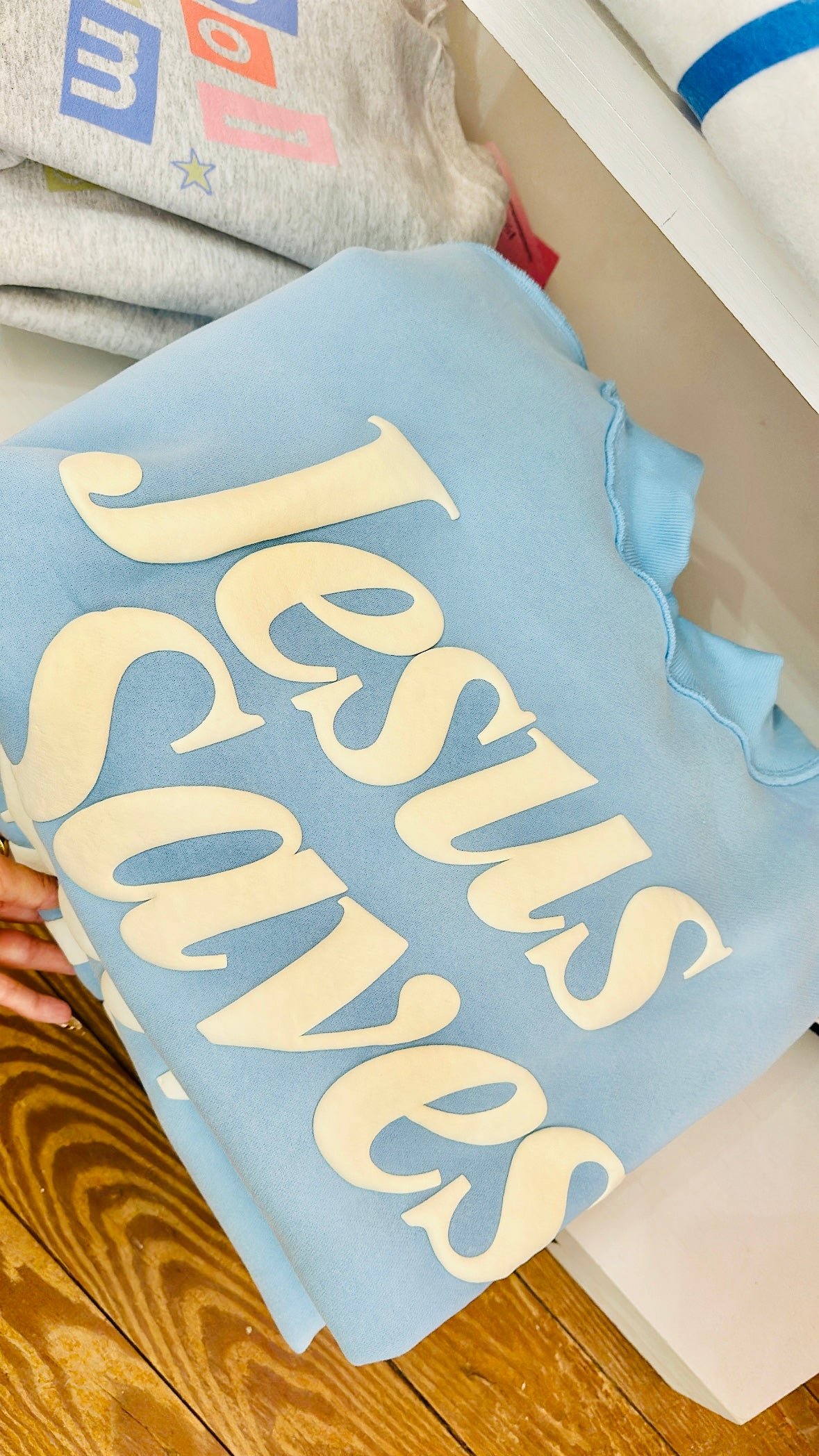 Jesus Saves Mock Neck Sweatshirt