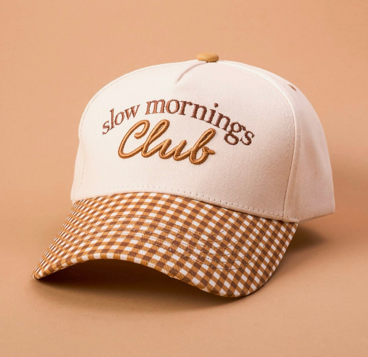 Slow Mornings Club Canvas Hat