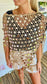 Sequin Fringe Poncho