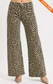 PLUS- Mid Rise Leopard Pants